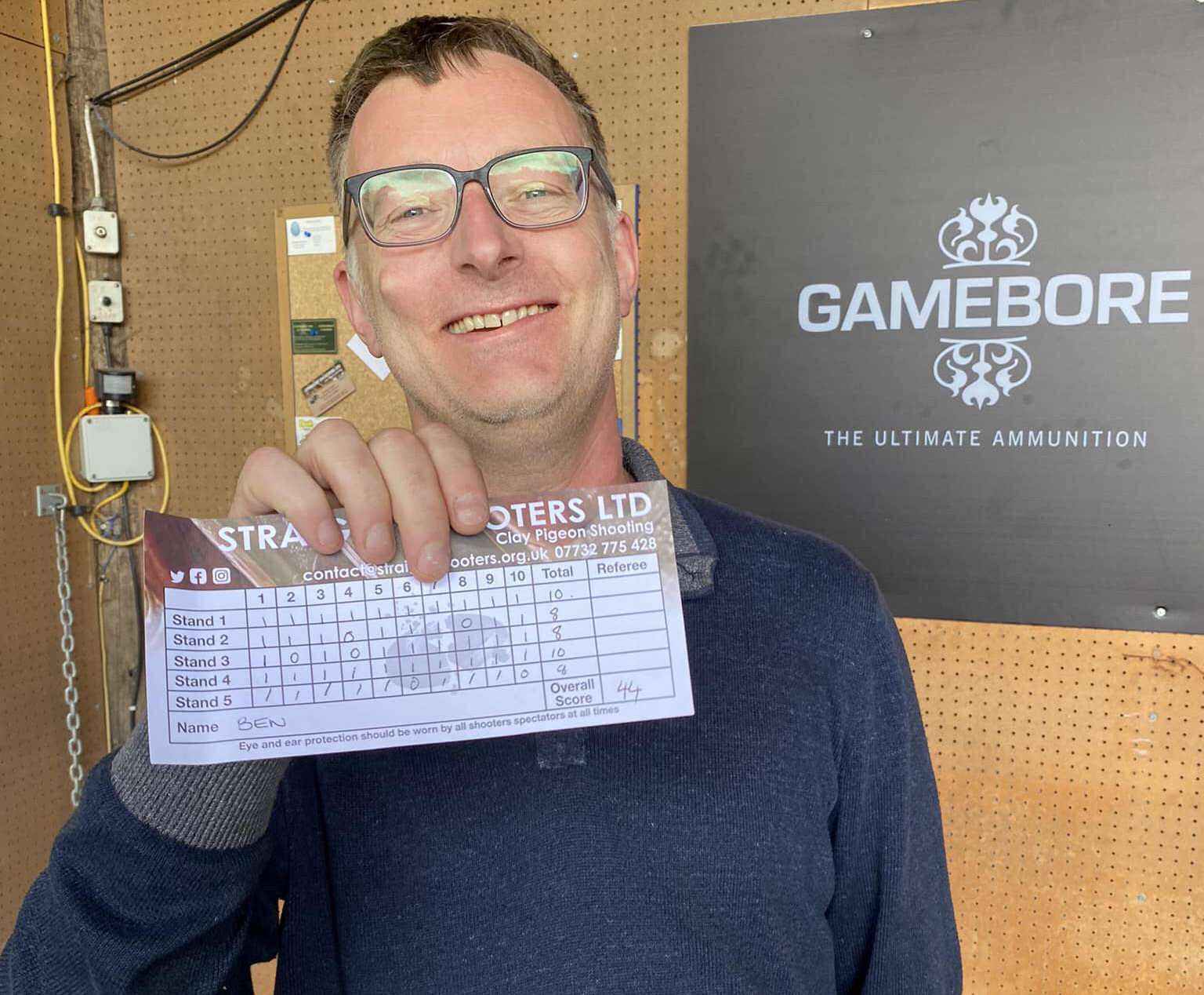 first clay pigeon shooting